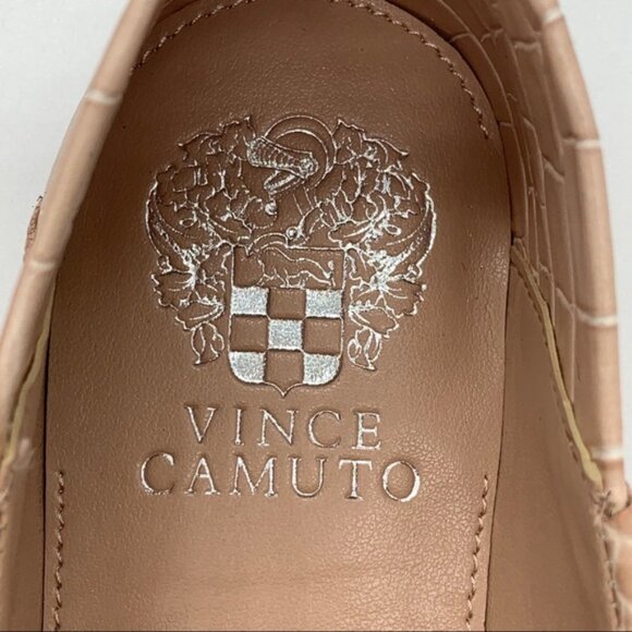 Vince Camuto Perenna Croc Embossed Leather Loafer - Picture 12 of 13